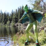 Frog costume and boots Kingdom Lake_BC_home of the Columbia spotted frog (Aug 2019)